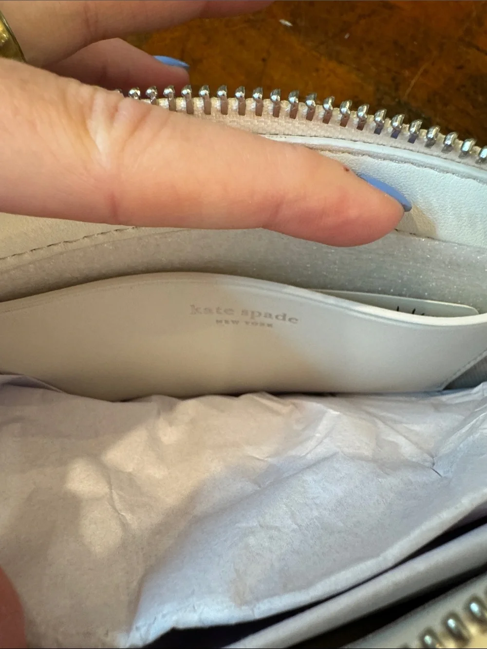 kate spade White and Light Pink Woven Shoulder Bag